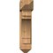 Ekena Millwork Merced Arts and Crafts Smooth Bracket w/ Offset Brace, Western Red Cedar, 7 1/2"W x 28"D x 32"H BKT0806X28X32MRC03SWR - alternate 2